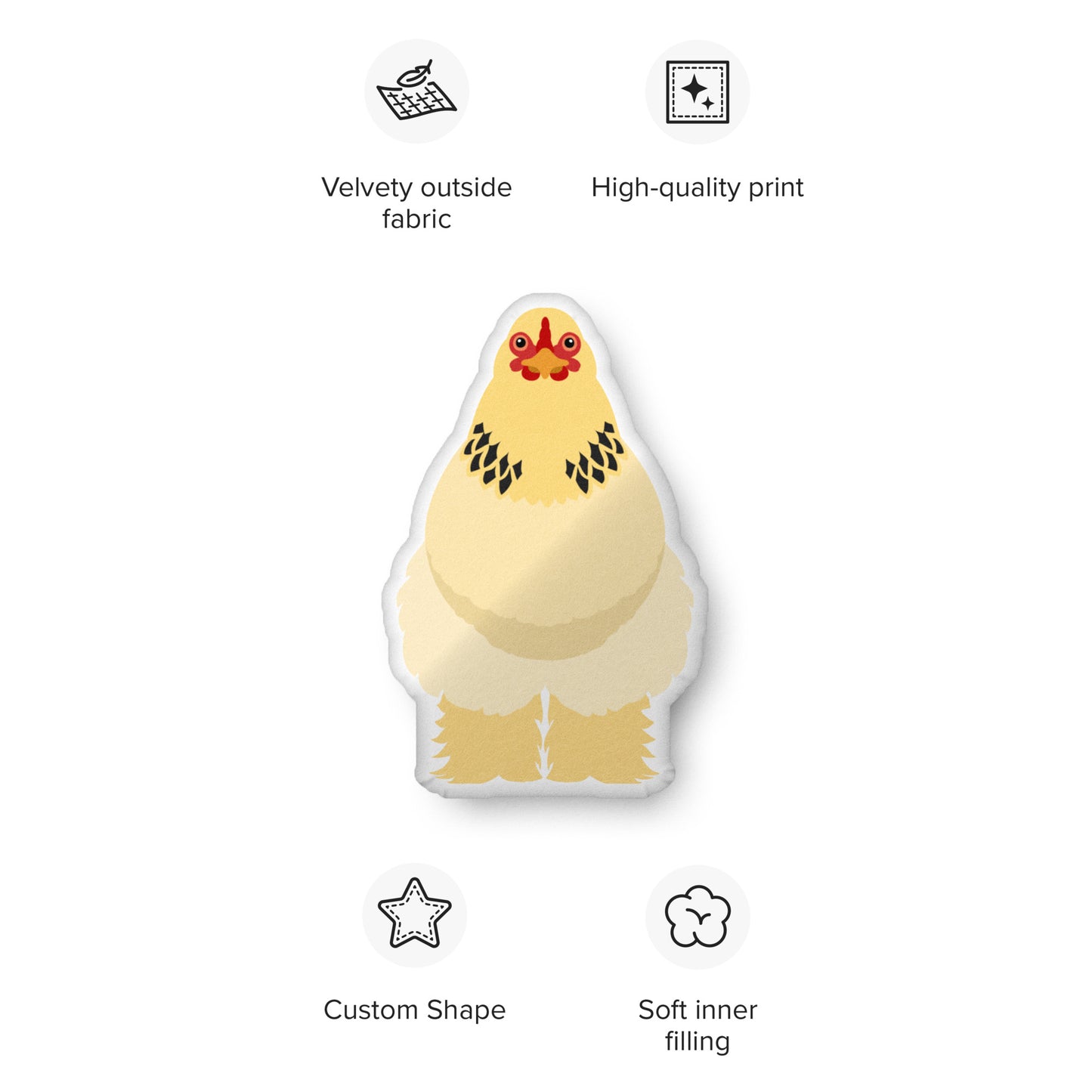 Custom-shaped pillow
